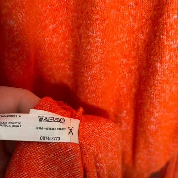 ANTHROPOLOGIE x DAILY PRACTICE Draped Cowl Neck Maxi Dress Orange Sz S {V24} - Picture 8 of 8